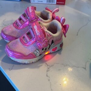 Disney Minnie Mouse Glittery Pink Sneakers